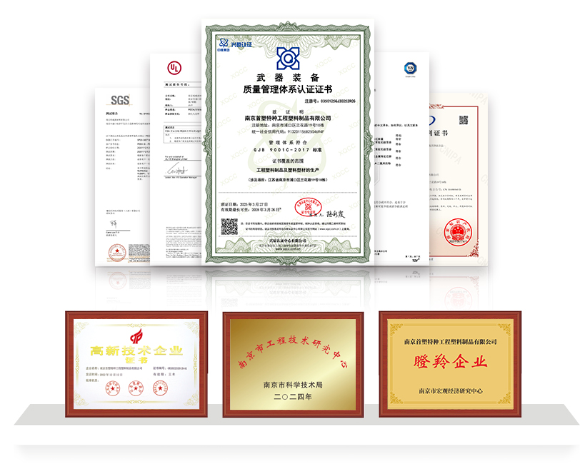 南京首塑資質榮譽